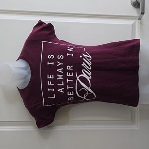 Atmosphere t-shirt Size 10 Maroon color